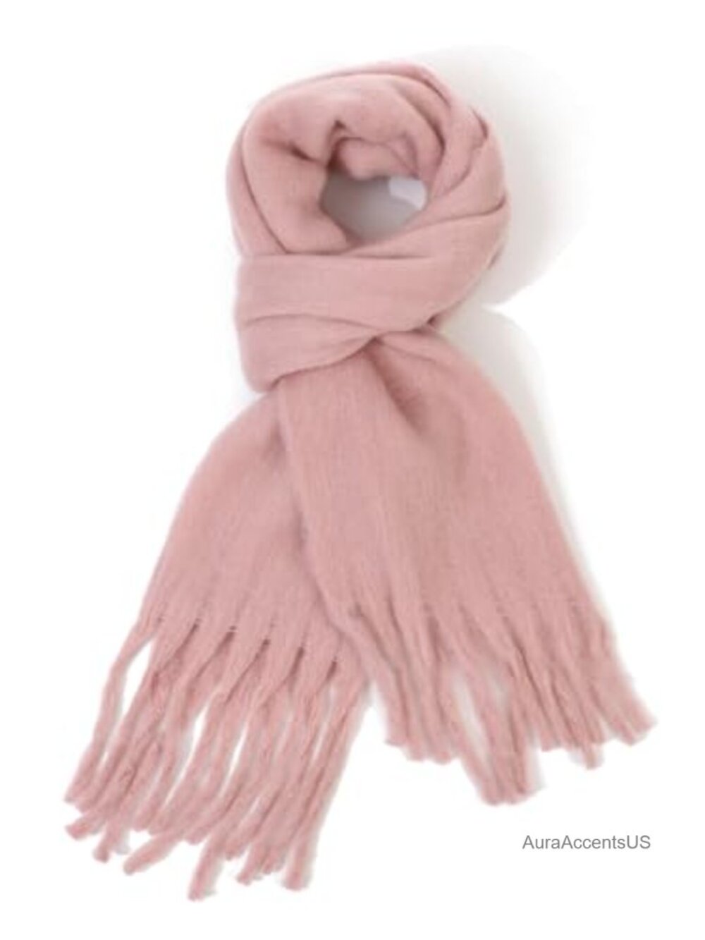 Oversized Blanket Scarf for Women Winter Thick Plaid Scarves with Fringed
